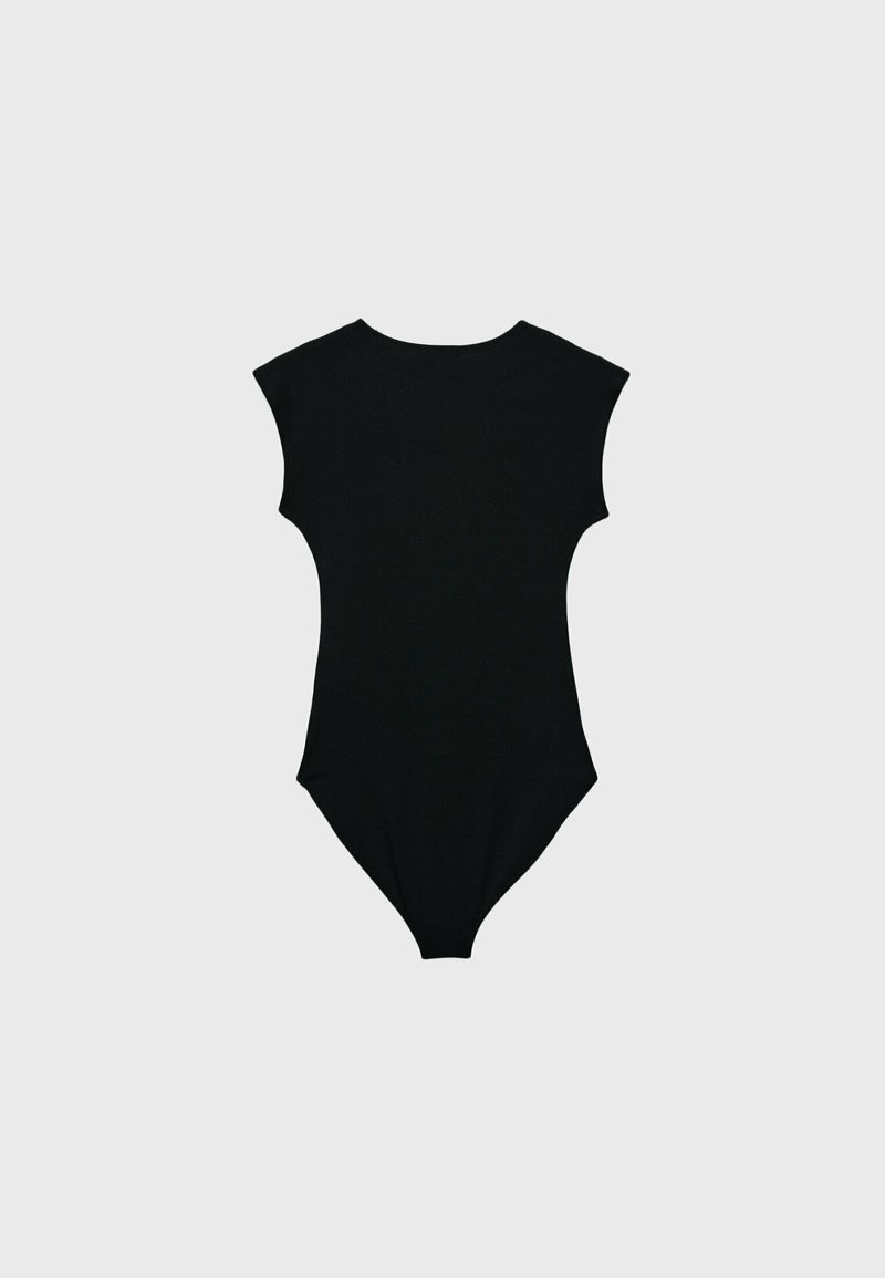 Stradivarius Stradivarius MINI SLEEVE - Print T-shirt - black Black Friday