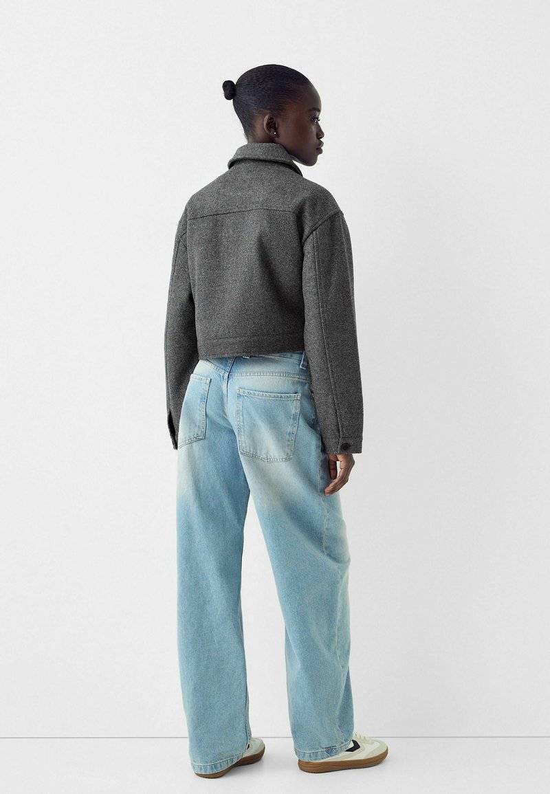 Bershka Bershka Summer jacket - blue grey Valentinstagsangebot