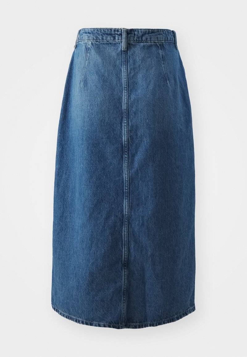 ONLY ONLY ONLCECE MIDI BUTTON SKIRT - A-line skirt - medium blue denim Neueste Mode