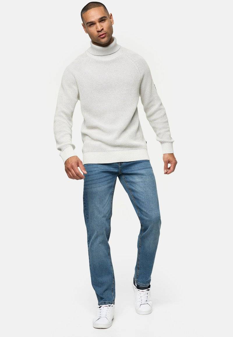 INDICODE JEANS INDICODE JEANS INSANTINO - Straight leg jeans - medium dark cloud Exklusive Angebote