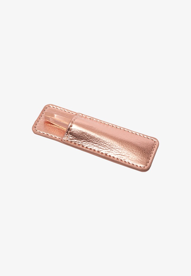 TWEEZERMAN TWEEZERMAN ROSE GOLD MINI SLANT WITH CASE - Hair removal tool Räumungsverkauf