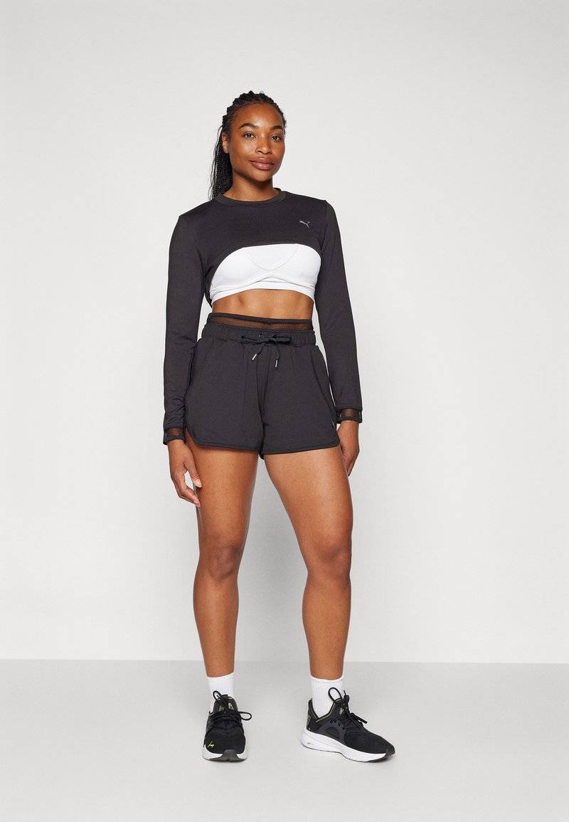 Puma Puma PAMELA REIF CROPPED - Long sleeved top - black zollfrei