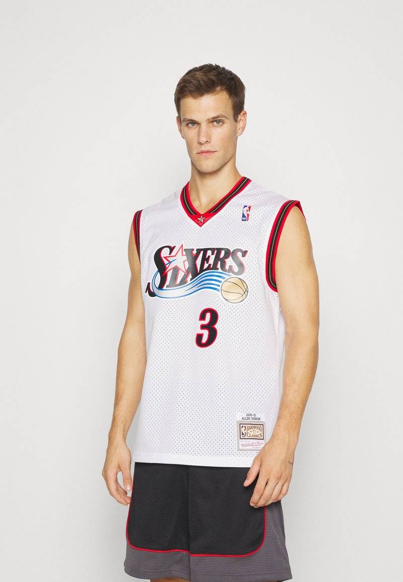 Mitchell & Ness Mitchell & Ness NBA ALLEN IVERSON PHILADELPHIA 76ERS SWINGMAN HOME - Club wear - white Hotsell