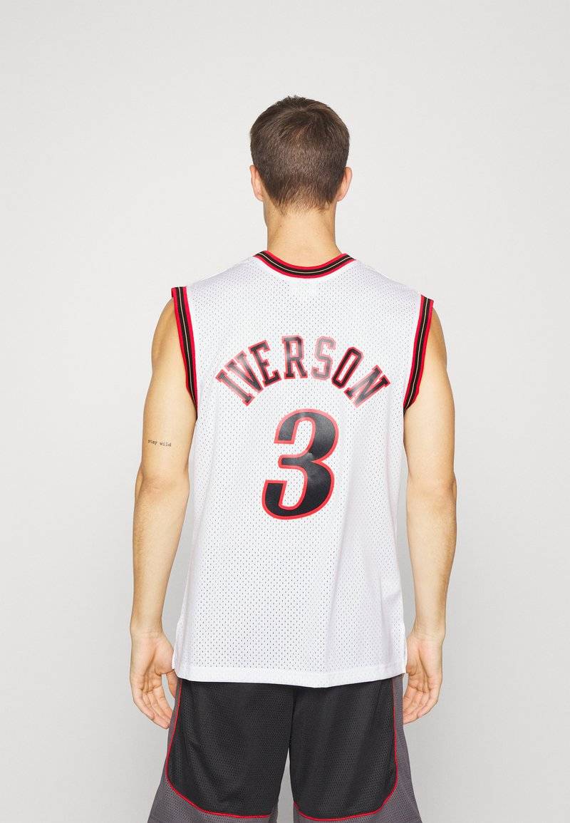 Mitchell & Ness Mitchell & Ness NBA ALLEN IVERSON PHILADELPHIA 76ERS SWINGMAN HOME - Club wear - white Hotsell