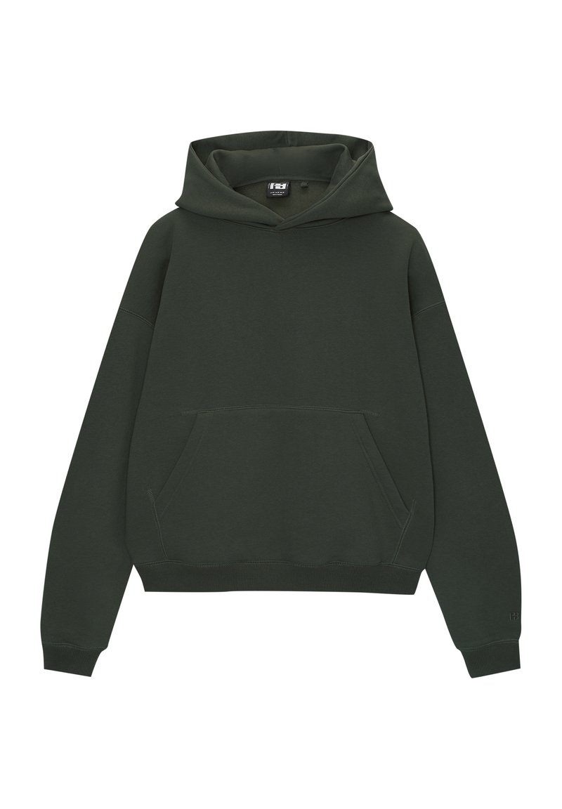 PULL&BEAR PULL&BEAR BOXY - Hoodie - dark green Großer Ausverkauf