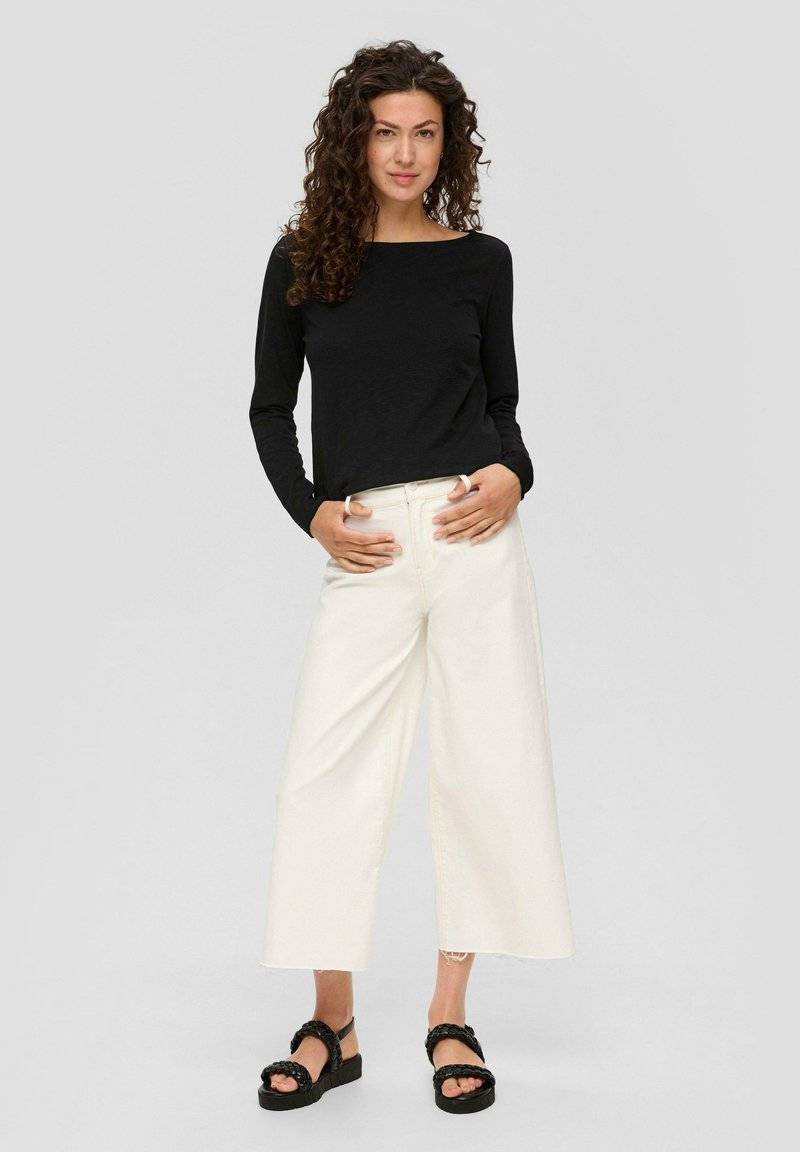 s.Oliver s.Oliver MIT U-BOOT-AUSSCHNITT - Long sleeved top - schwarz Online Shopping