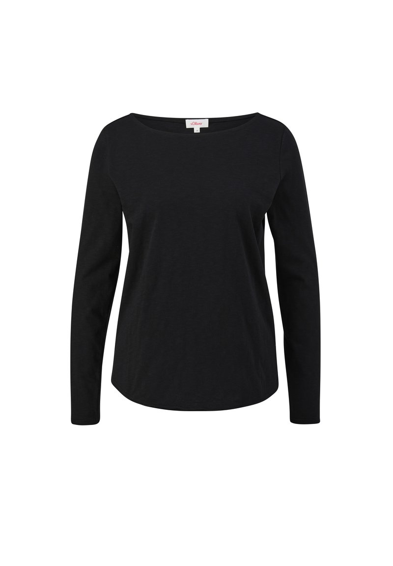 s.Oliver s.Oliver MIT U-BOOT-AUSSCHNITT - Long sleeved top - schwarz Online Shopping