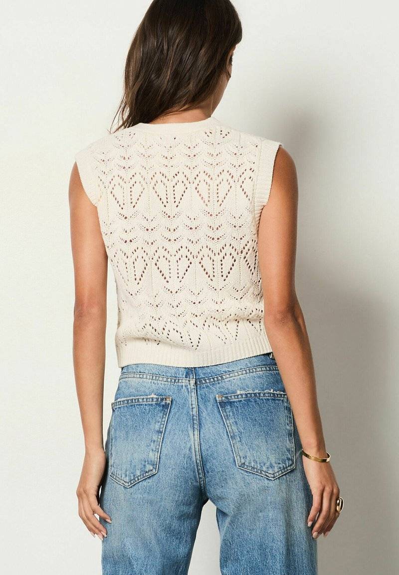 Etam Etam FOLIO - Waistcoat - ecru Osterangebot