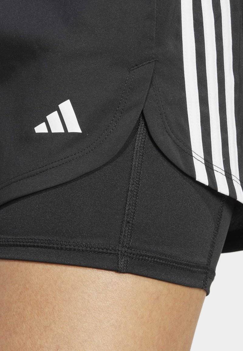 adidas Performance adidas Performance PACER 3-STRIPES WOVEN - Sports shorts - black Sonderangebote