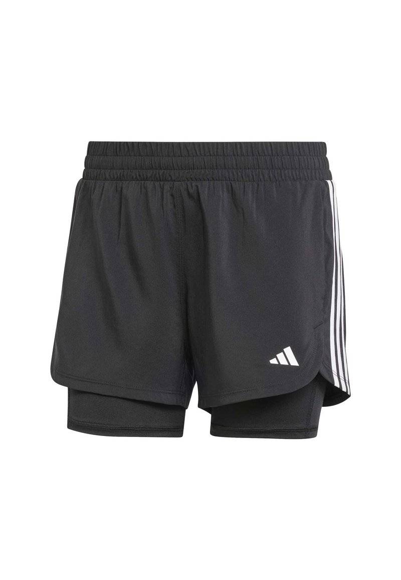 adidas Performance adidas Performance PACER 3-STRIPES WOVEN - Sports shorts - black Sonderangebote