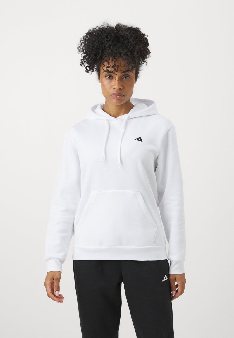 adidas Sportswear adidas Sportswear ESSENTIALS SMALL LOGO FEEL COZY HOODIE - Hoodie - white Tiefpreis