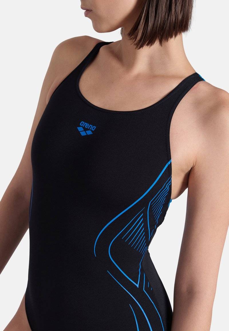 Arena Arena REFLECTING - Swimsuit - black blue river Super Sparpreis