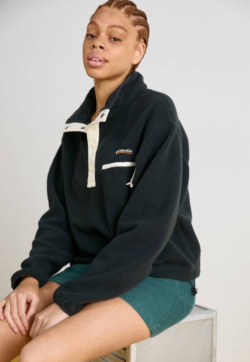 Columbia Columbia HELVETIA™ CROPPED HALF SNAP - Fleece jumper - black Sonderangebot der Fabrik