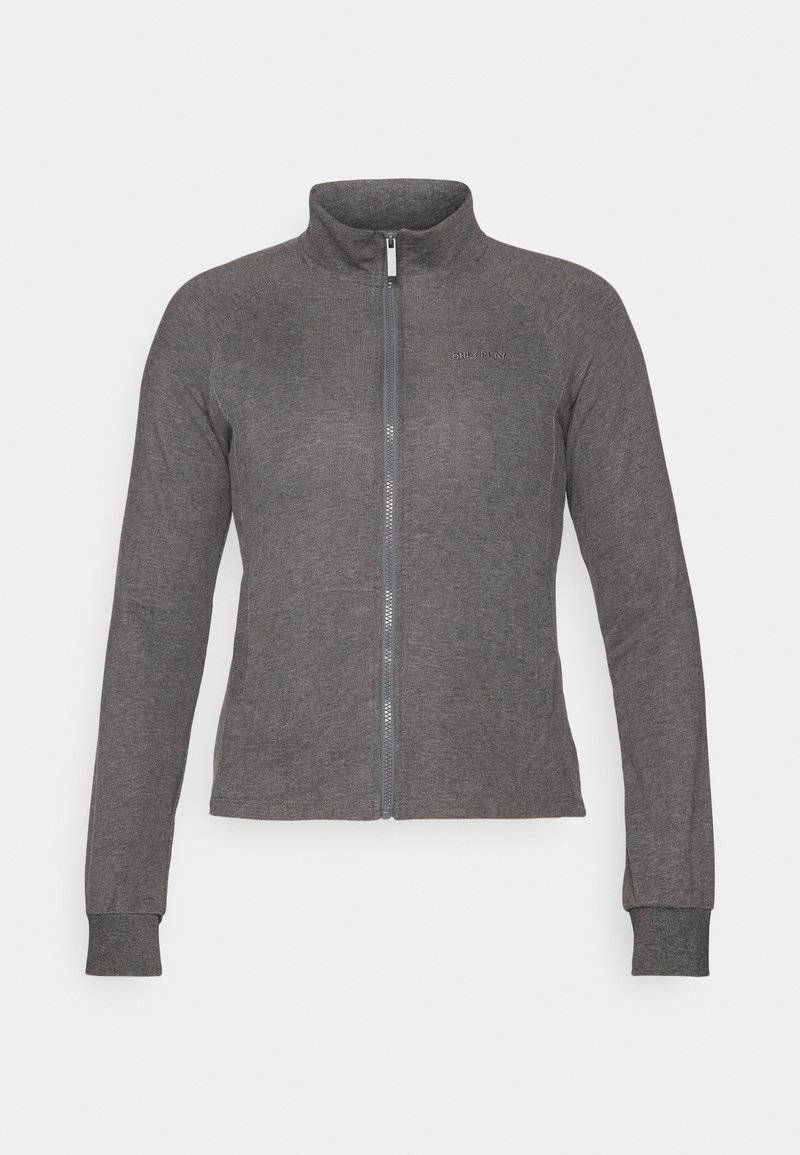 ONLY Play ONLY Play ONPMELINA ZIP - Zip-up sweatshirt - dark grey melange Zeitlich begrenztes Angebot