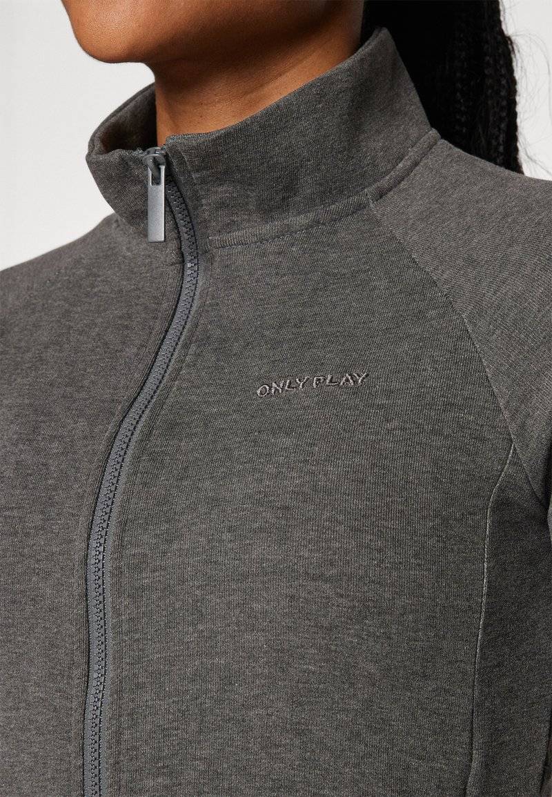 ONLY Play ONLY Play ONPMELINA ZIP - Zip-up sweatshirt - dark grey melange Zeitlich begrenztes Angebot