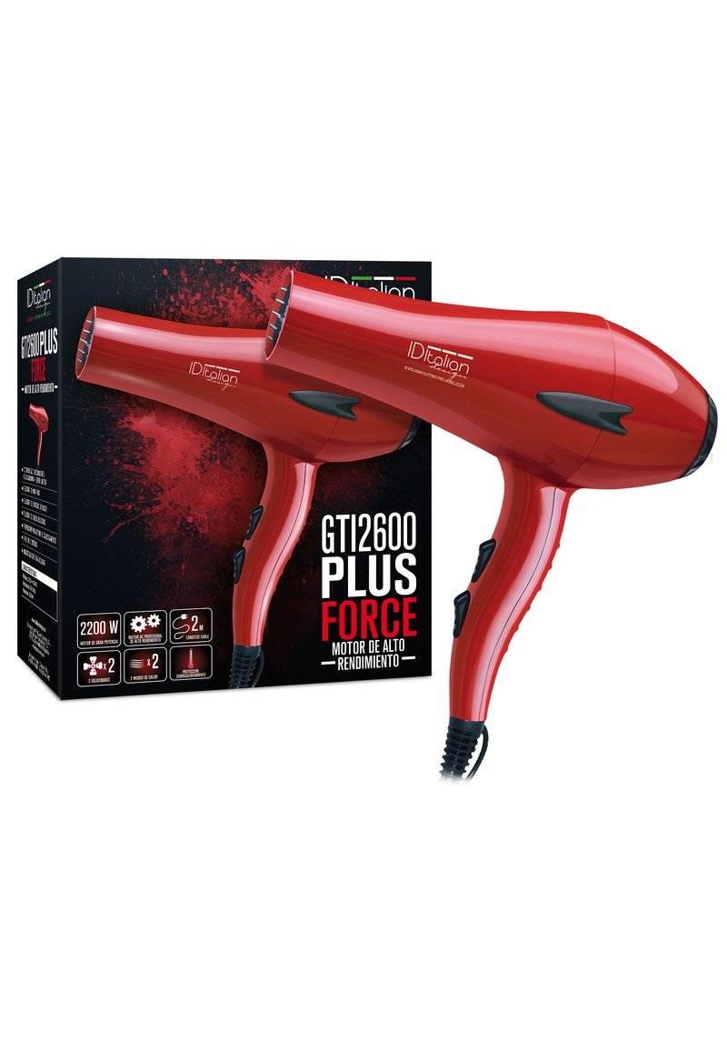Italian Design Italian Design ELECTRICAL ITEMS GTI 2600 DRYER FORCE PLUS - Hair Styling Tool - red Discount Store für neue Produkte