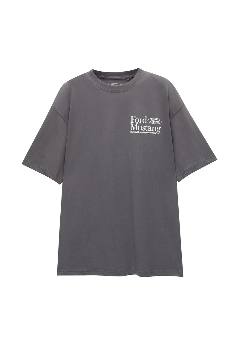 PULL&BEAR PULL&BEAR FORD SHORT SLEEVE - Print T-shirt - grey Black Friday Preise