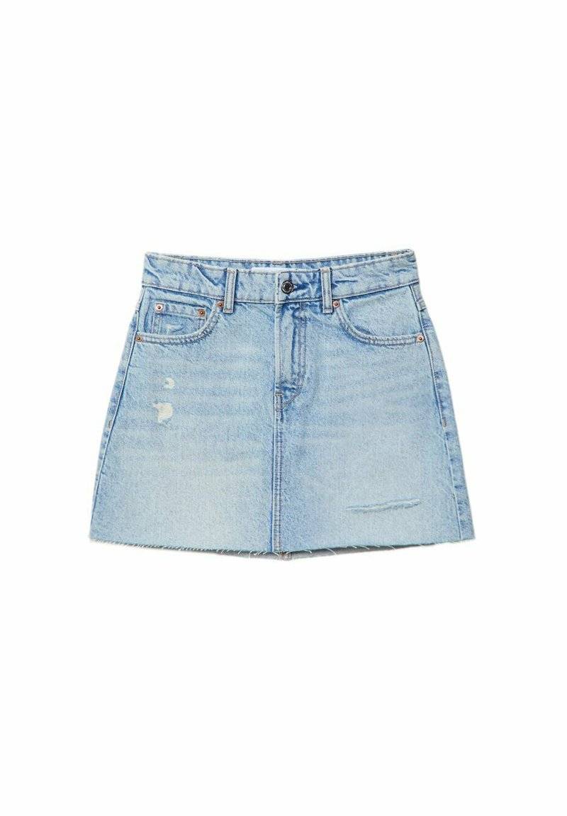 Stradivarius Stradivarius A-line skirt - light blue denim Outlet