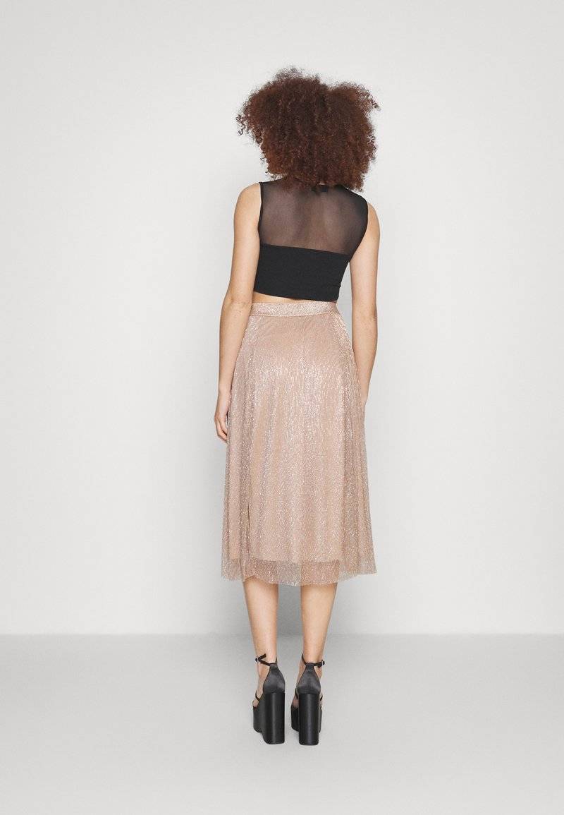 ONLY ONLY ONLTINGA SHINE SKIRT - A-line skirt - beige Angebote