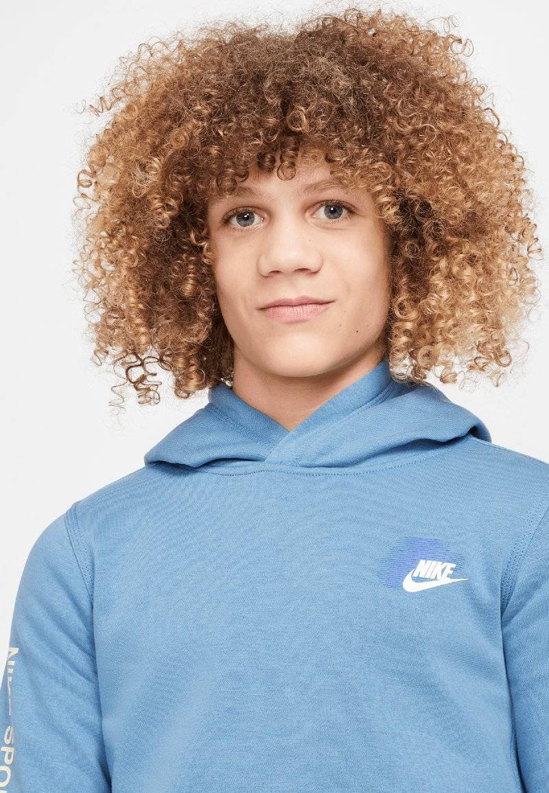Nike Sportswear Nike Sportswear FLEECE HOODIE - Hoodie - aegean storm Hotsell