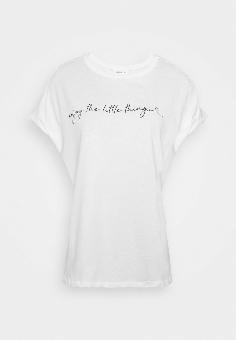 Even&Odd Even&Odd MANDALA ENJOY THE LITTLE THINGS TEE - Print T-shirt - white im Angebot