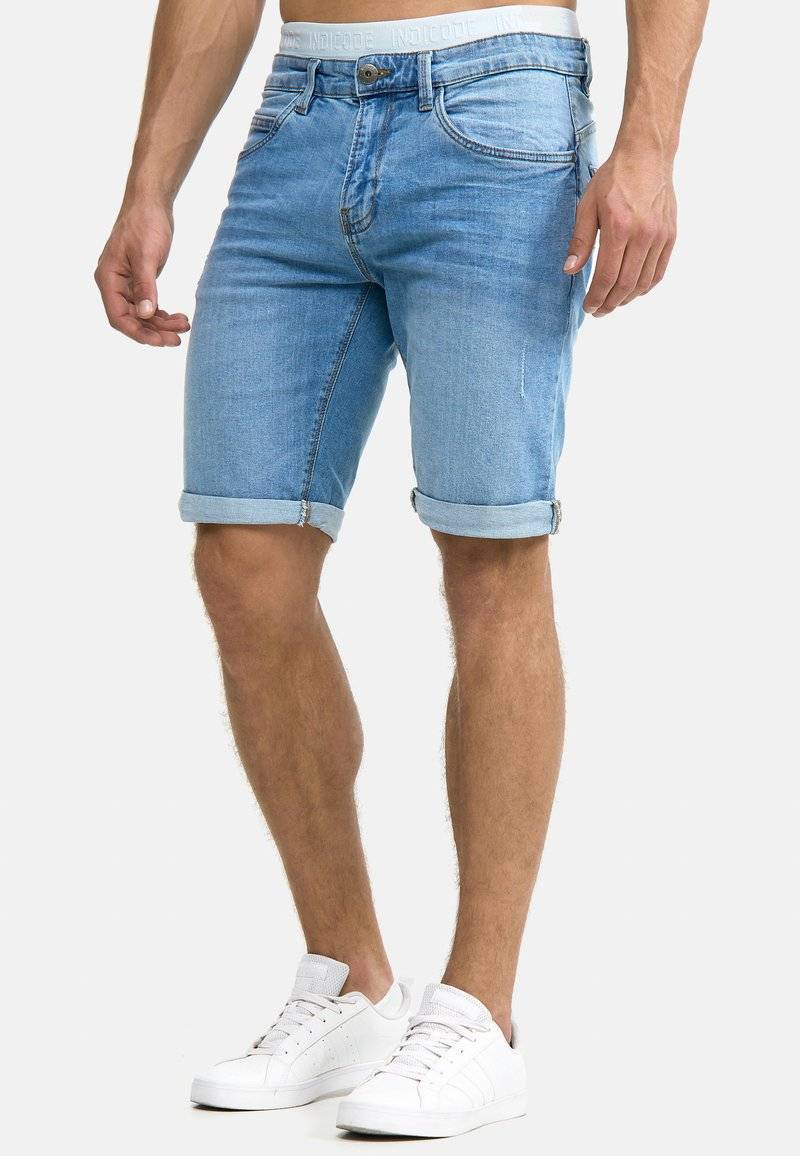 INDICODE JEANS INDICODE JEANS INCADEN - Denim shorts - blue Fabrikverkauf