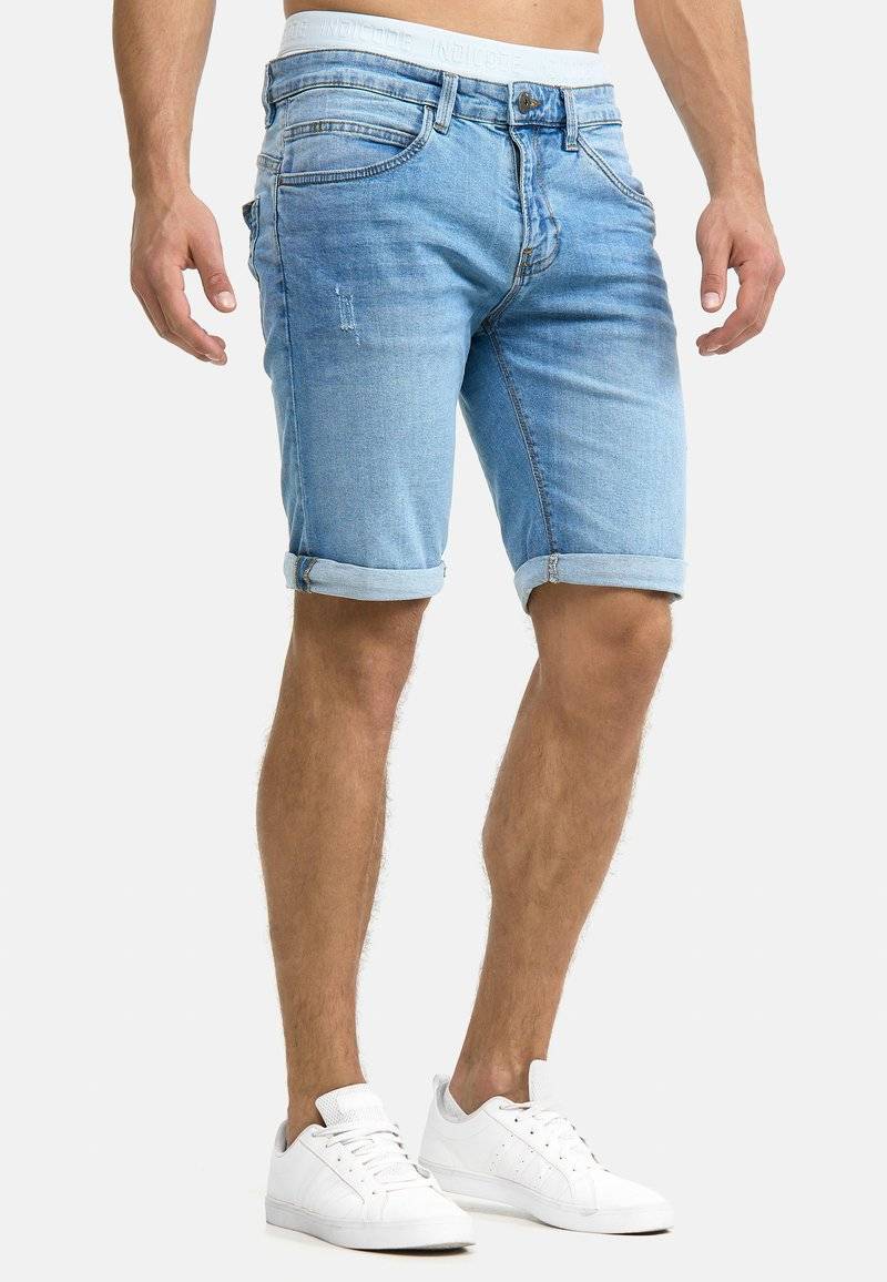 INDICODE JEANS INDICODE JEANS INCADEN - Denim shorts - blue Fabrikverkauf
