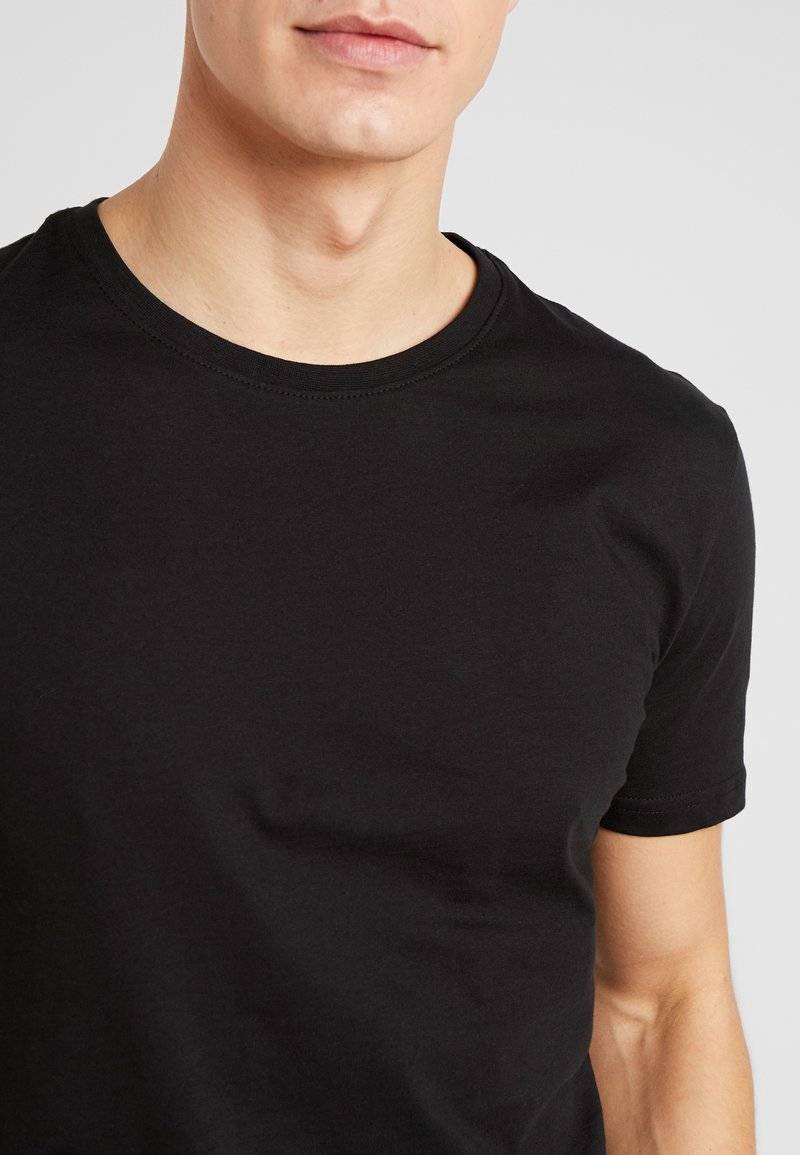 Pier One Pier One 5 PACK - Basic T-shirt - black Limitierter Zeitrabatt