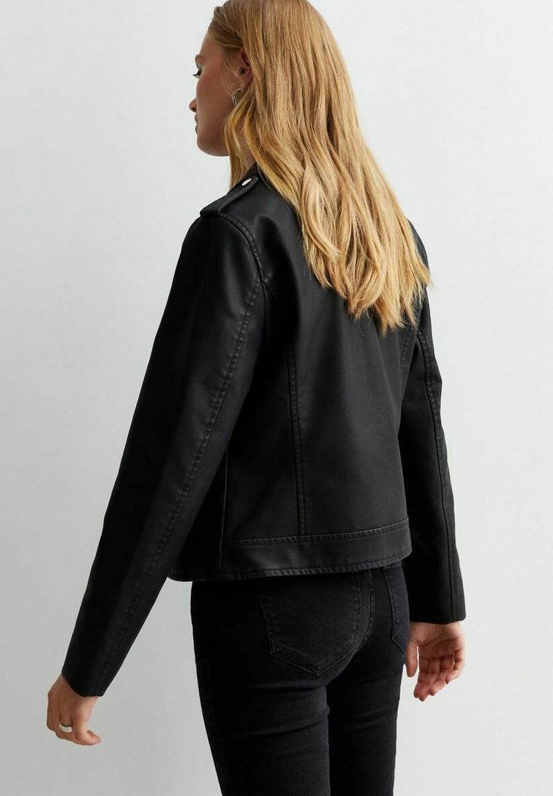 New Look New Look LOOK - Faux leather jacket - black Fabrikpreis