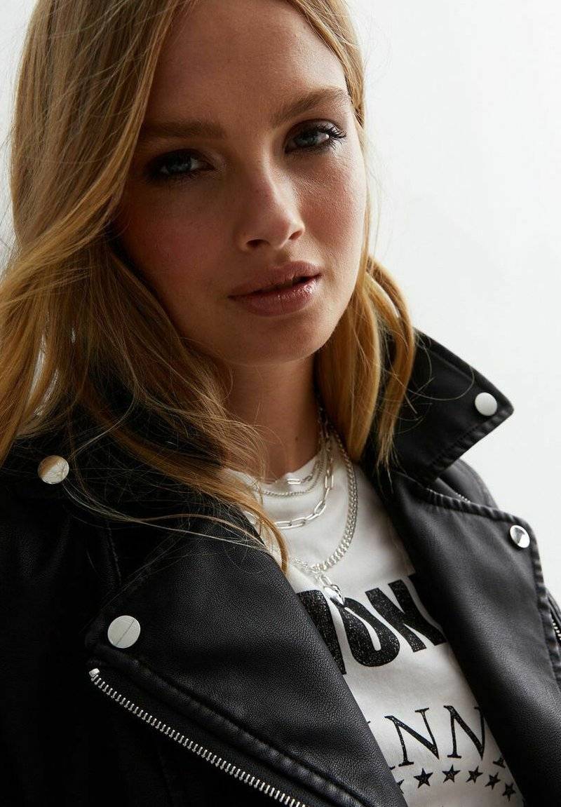 New Look New Look LOOK - Faux leather jacket - black Fabrikpreis