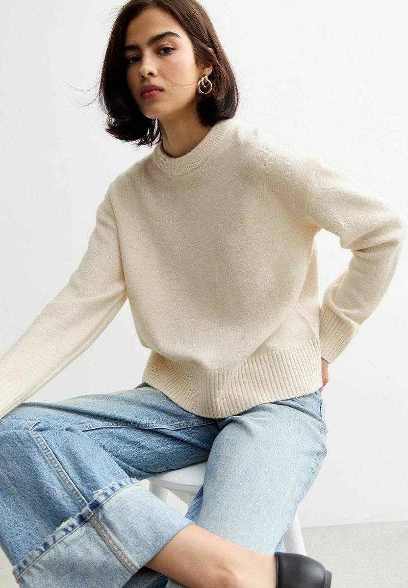 New Look New Look CREW NECK - Jumper - off white Flash Sale