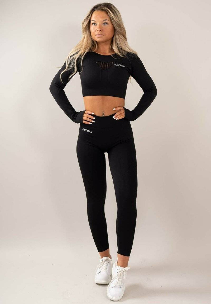 Divina Divina FOUR - Long sleeved top - black Vatertagsangebot