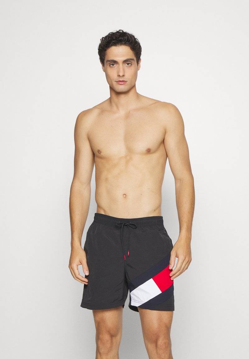 Tommy Hilfiger Tommy Hilfiger DRAWSTRING - Swimming shorts - black Tägliche Deals