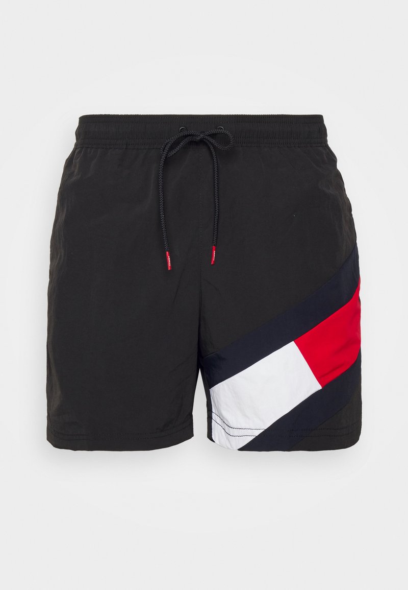 Tommy Hilfiger Tommy Hilfiger DRAWSTRING - Swimming shorts - black Tägliche Deals