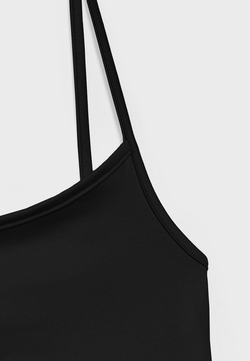 Stradivarius Stradivarius 2-PACK OF STRAPPY CROP - Top - black Rabatte dieses Monats