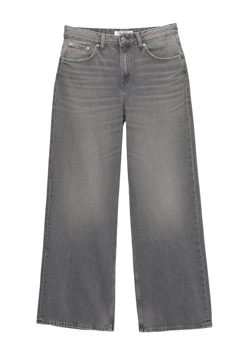 PULL&BEAR PULL&BEAR OVERSIZE - Flared Jeans - grey Fabrikverkauf