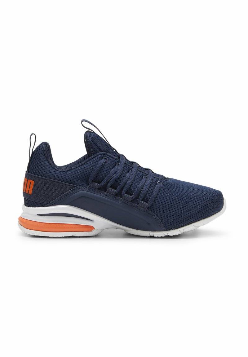 Puma Puma AXELION - Training shoe - club navy flame flicker white Heißer Verkauf