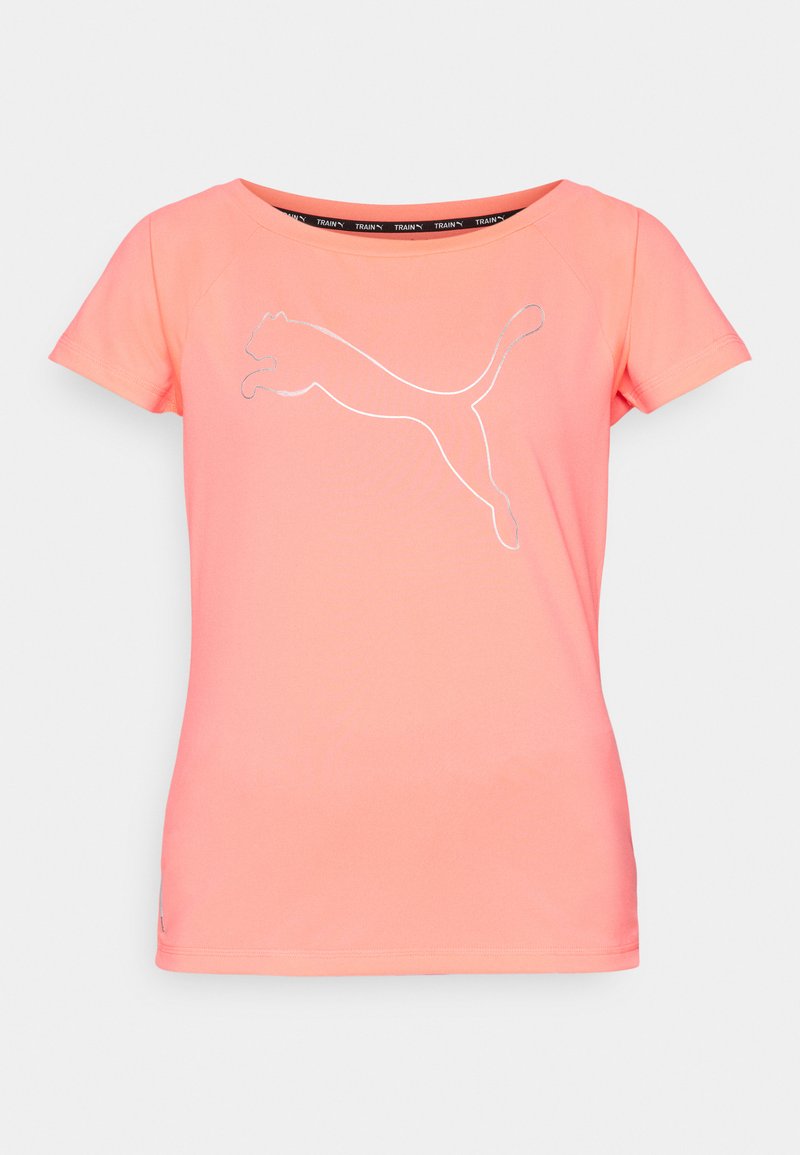 Puma Puma TRAIN FAVORITE CAT TEE - Sports T-shirt - sunset glow Neueste Mode