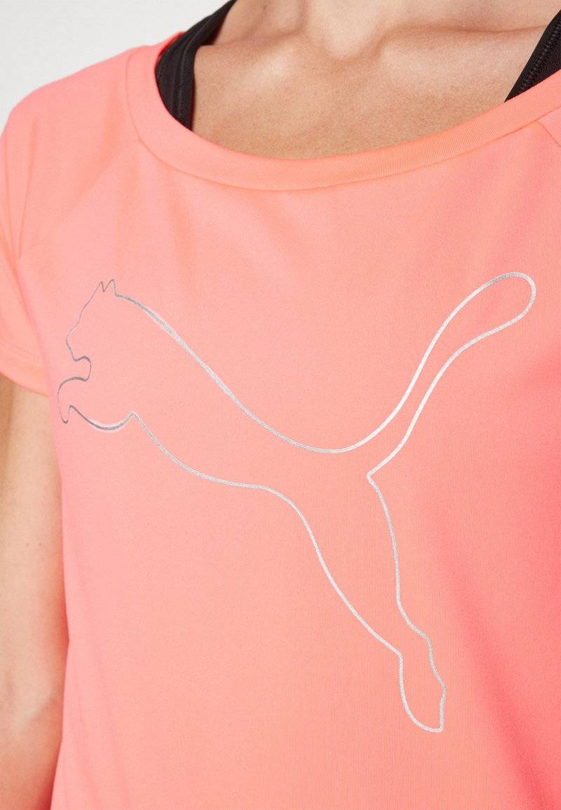 Puma Puma TRAIN FAVORITE CAT TEE - Sports T-shirt - sunset glow Neueste Mode