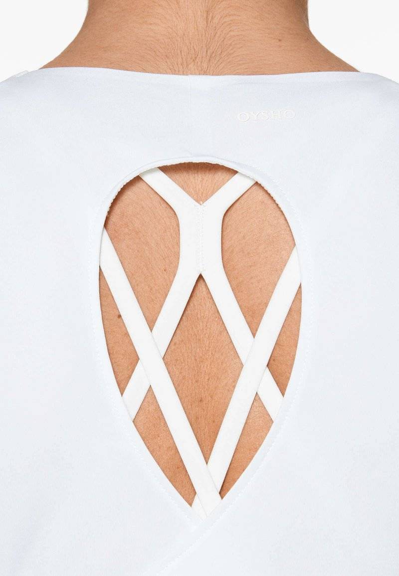 OYSHO OYSHO COMFORTLUX CROSS BACK - Top - white Riesige Ersparnisse