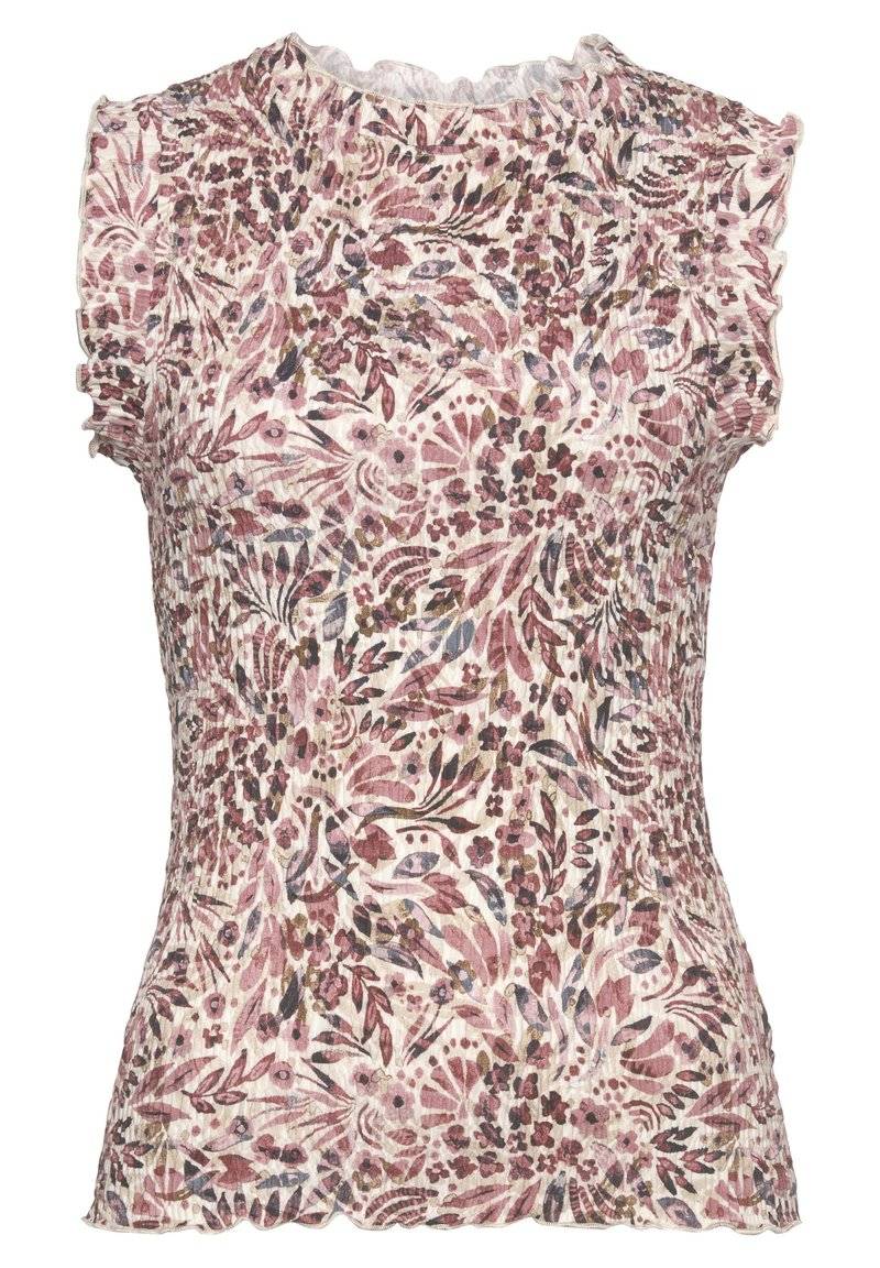 Vivance Vivance Top - creme mauve bedruckt Online