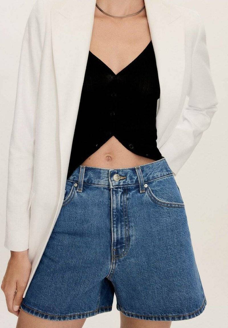 Mango Mango ZOE - Denim shorts - bleu moyen Versandkostenfrei