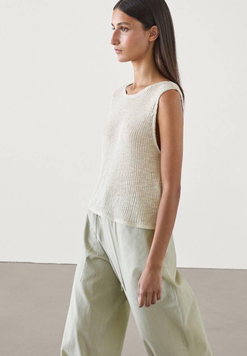 Massimo Dutti Massimo Dutti SLEEVELESS - Top - light brown Preisnachlass