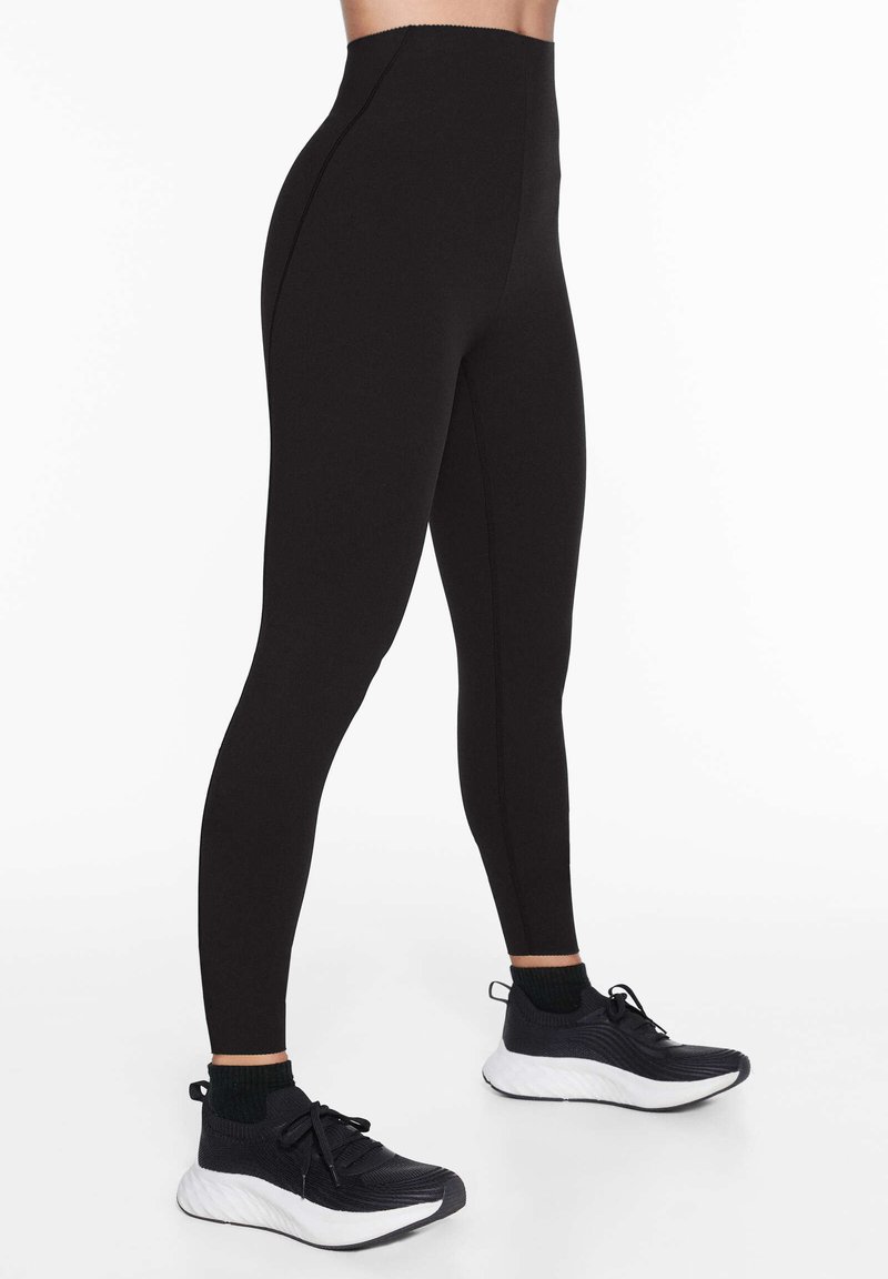 OYSHO OYSHO COMPRESSIVE WAIST CONTROL ANKLE-LENGTH - Leggings - black Neueste Mode