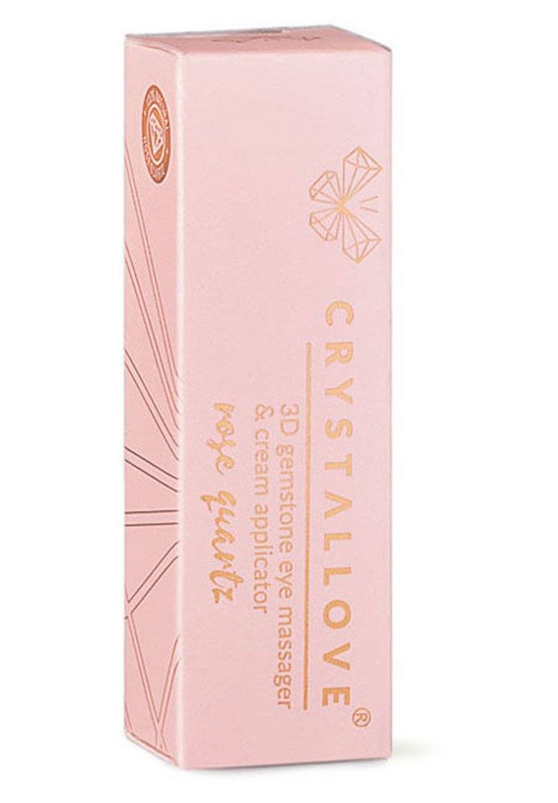 CRYSTALLOVE CRYSTALLOVE ROSE QUARTZ 3D EYE MASSAGER - Skincare tool - gold Wochenangebot