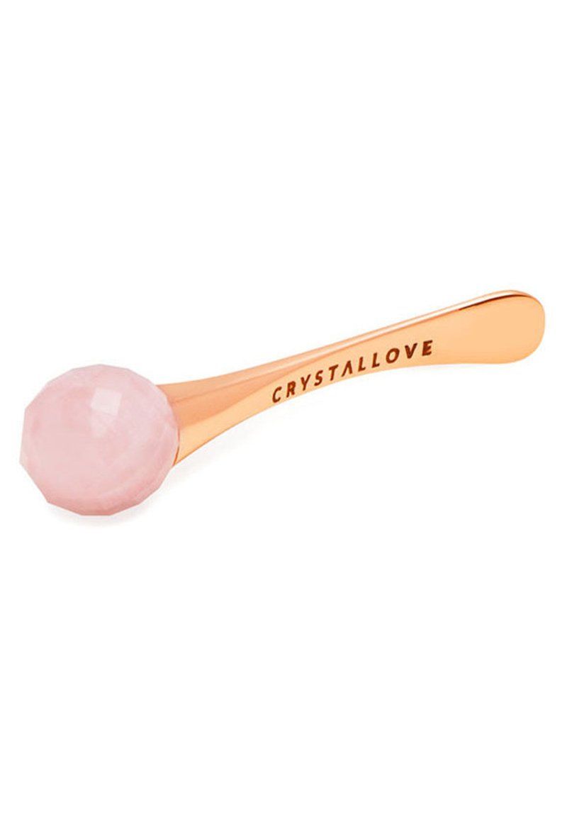 CRYSTALLOVE CRYSTALLOVE ROSE QUARTZ 3D EYE MASSAGER - Skincare tool - gold Wochenangebot