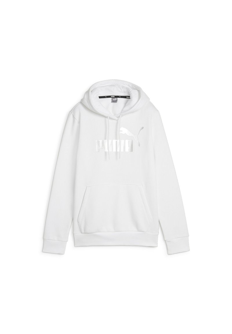 Puma Puma METALLIC LOGO HOODIE - Hoodie - white Fabrik Onlineshop
