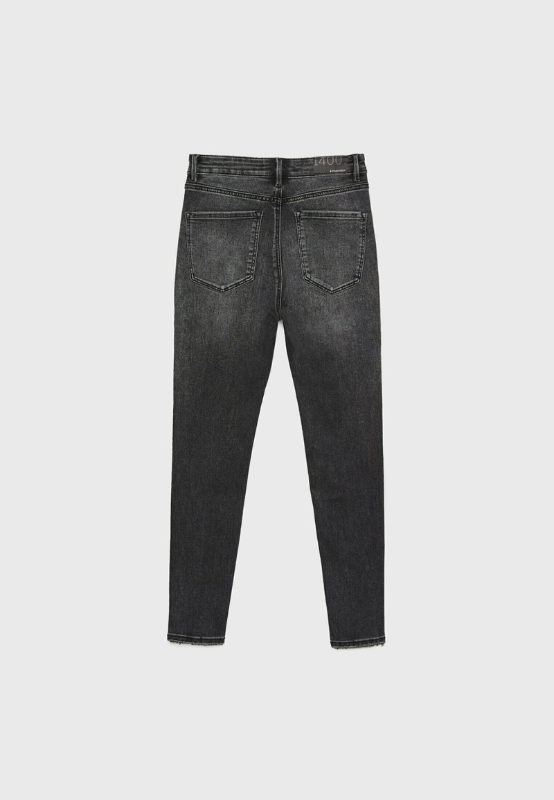 Stradivarius Stradivarius Jeans Skinny Fit - black denim Saisonschlussverkauf