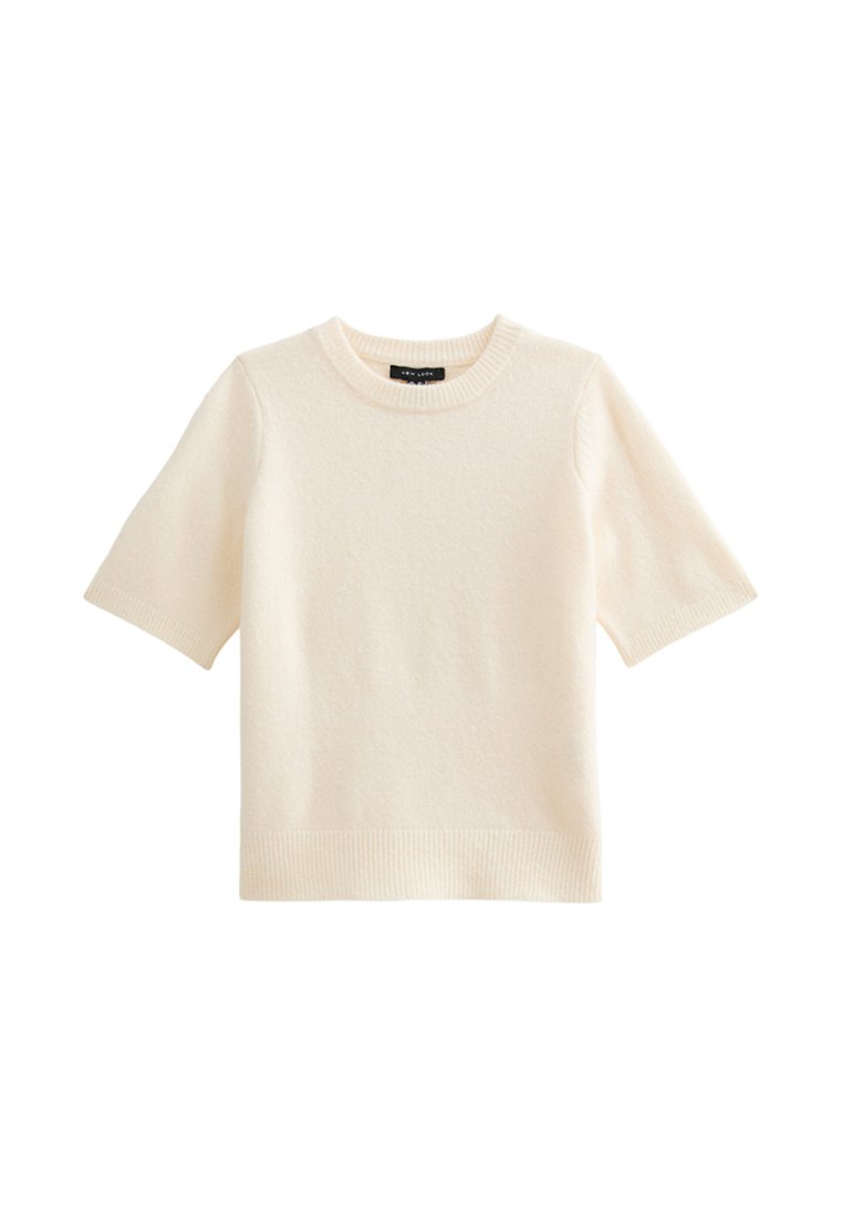 New Look New Look SHORT SLEEVE - Basic T-shirt - cream Exklusive Angebote
