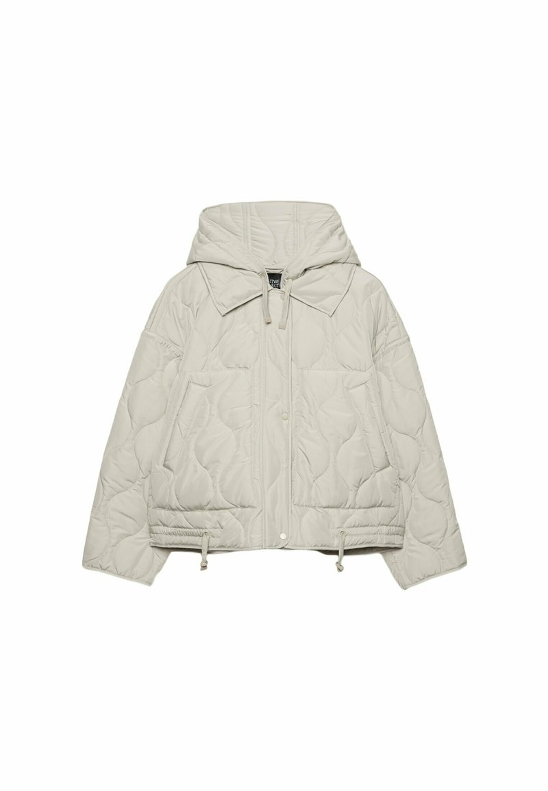 Stradivarius Stradivarius PUFFER - Winter jacket - white Neuheiten